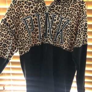 *LIMITED EDITION* PINK Leopard/Black Hoodie